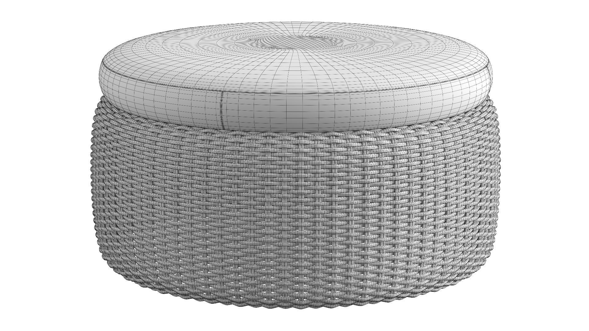 Pouf de jardin Sao Paulo 3D model_8