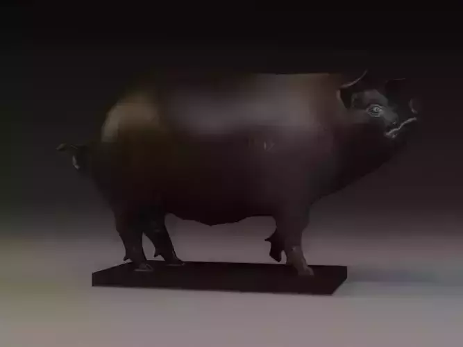 Pig Sculpture animal decoration copper pig sow