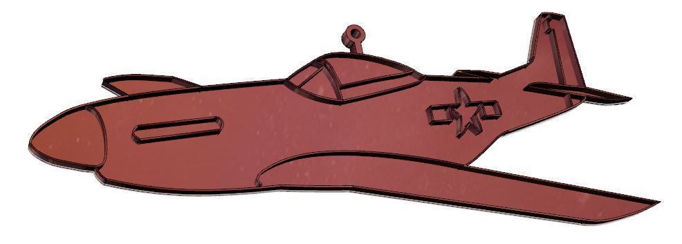 WWII US Fighter Christmas ornament collection 3D print model_4