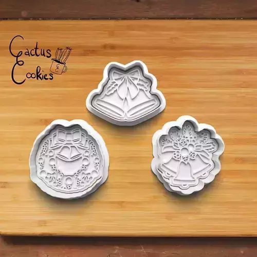 Bells Cookie Cutter Stl File for 3d Printer 0168 3D print model Bells Cookie Cutter Stl File for 3d Printer 0168 3D print model