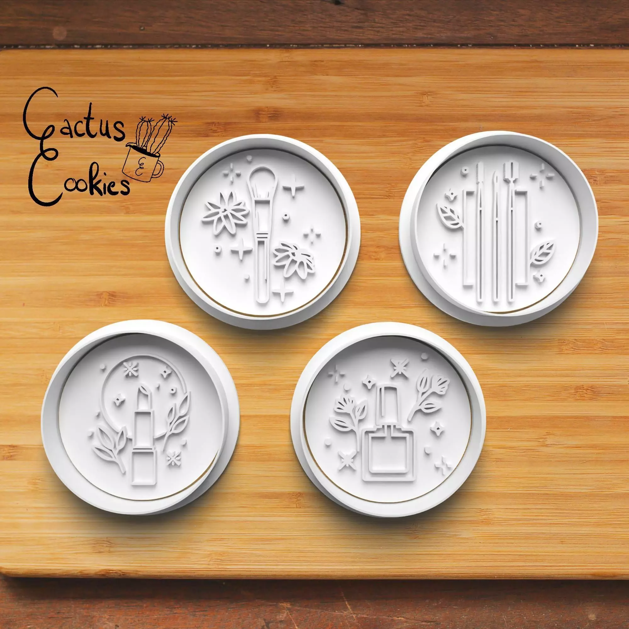 Beauty Cookie Cutter Stl File for 3d Printer 0311 3D print model_0