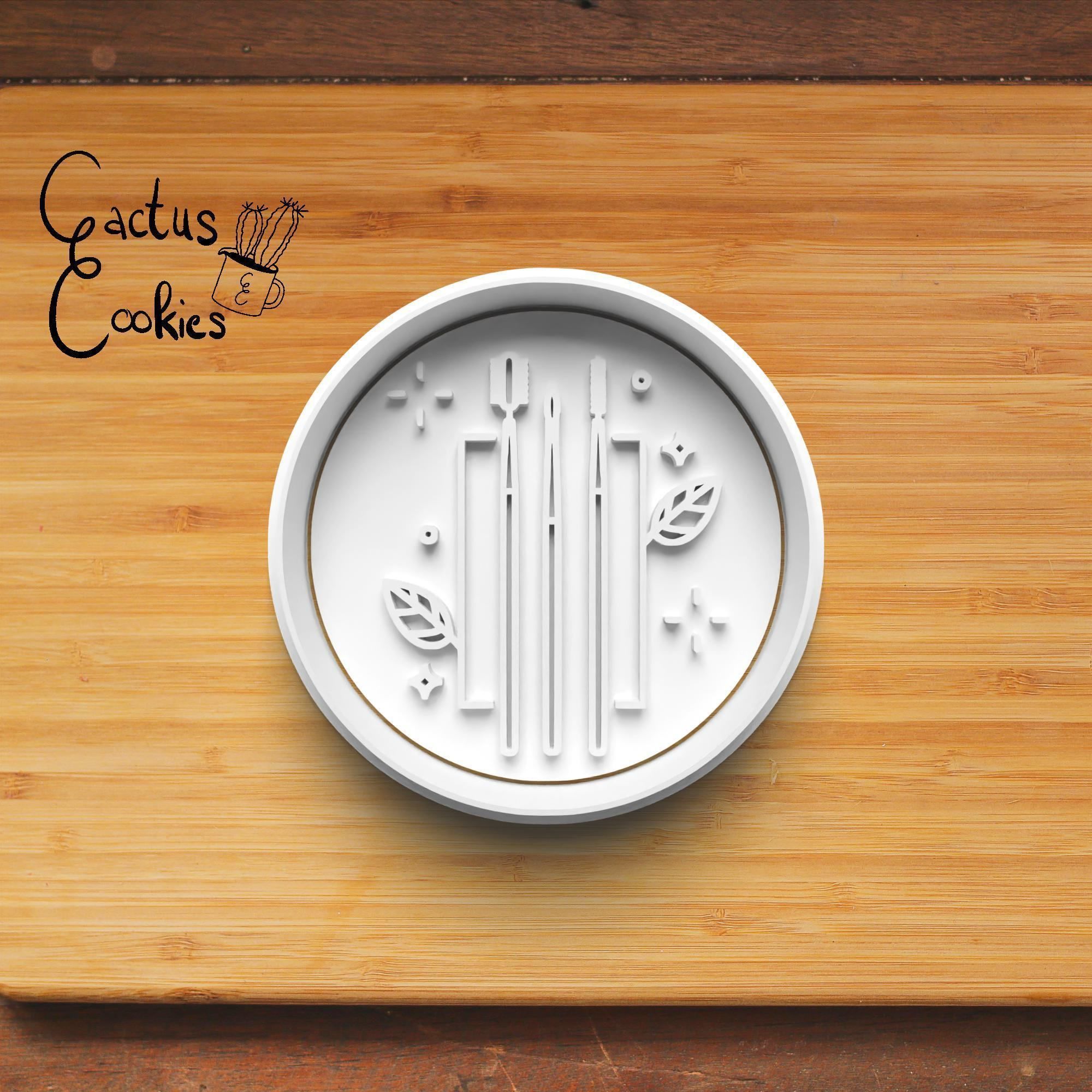 Beauty Cookie Cutter Stl File for 3d Printer 0311 3D print model_5