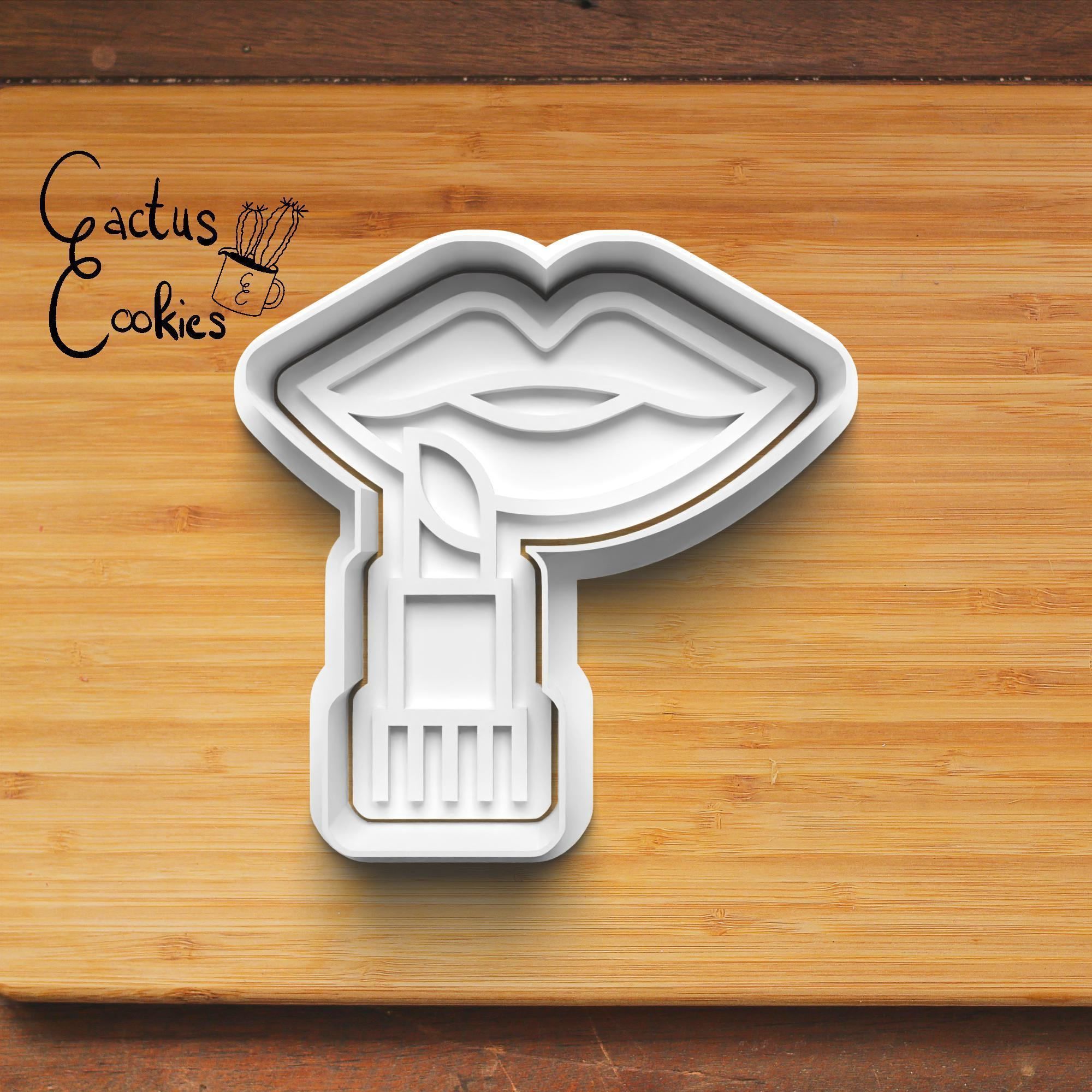 Beauty Cookie Cutter Stl File for 3d Printer 0302 3D print model_5