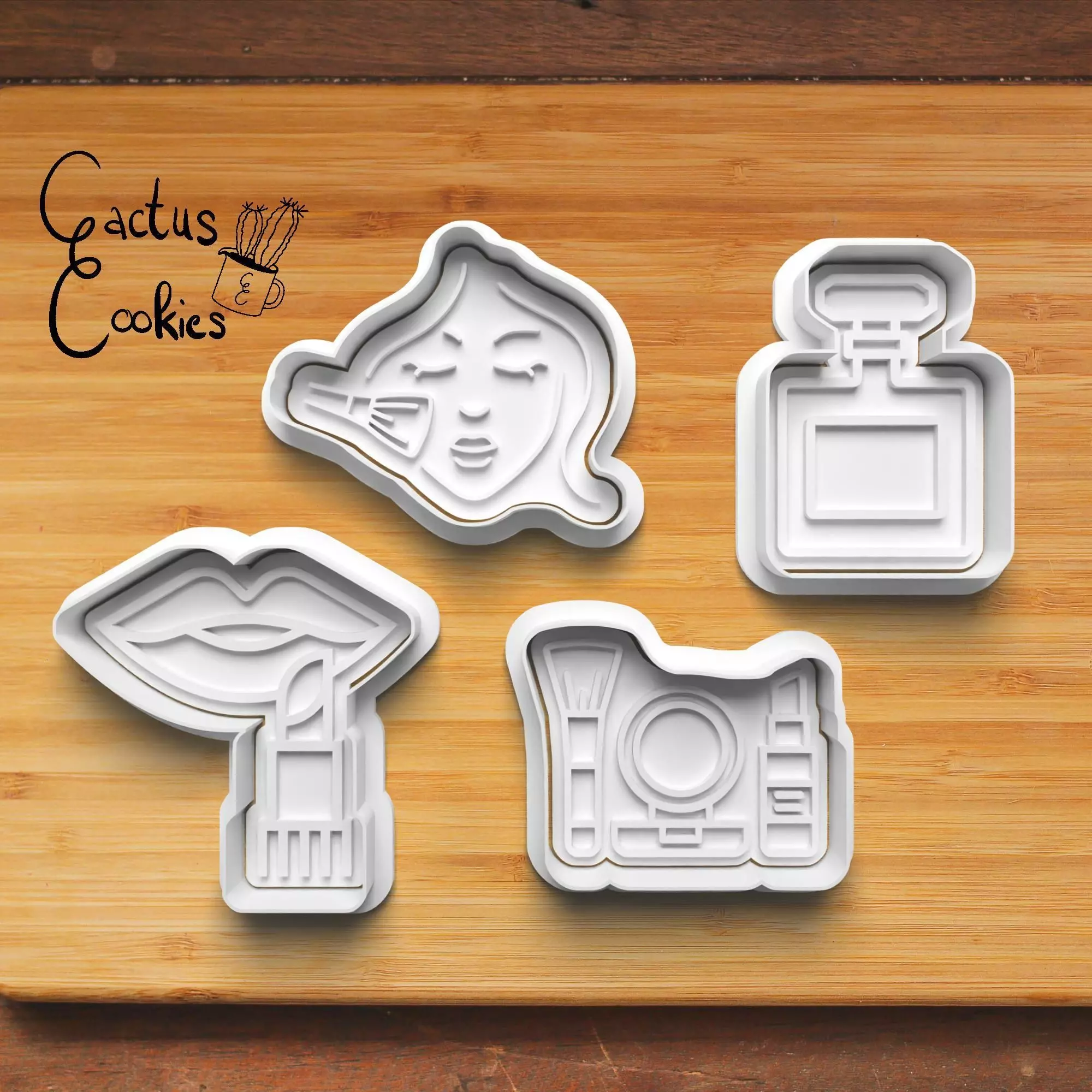 Beauty Cookie Cutter Stl File for 3d Printer 0302 3D print model_0