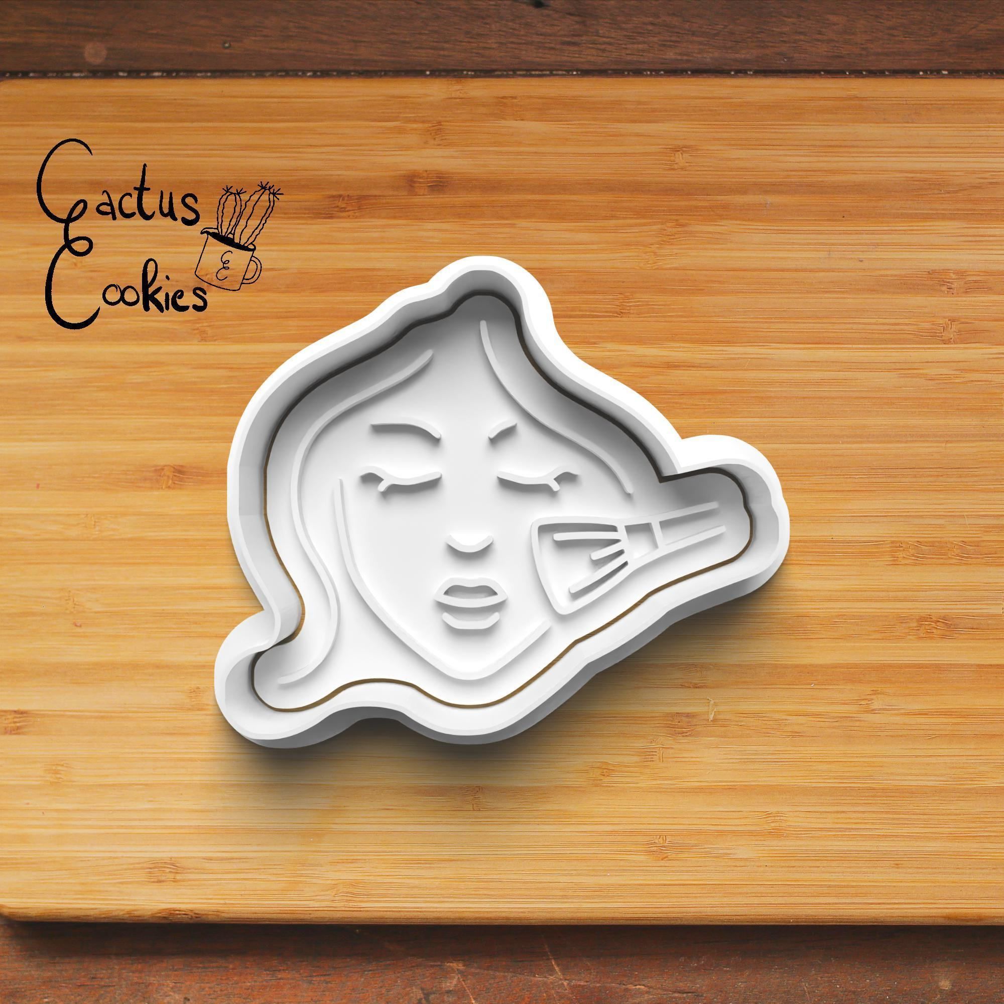 Beauty Cookie Cutter Stl File for 3d Printer 0302 3D print model_2