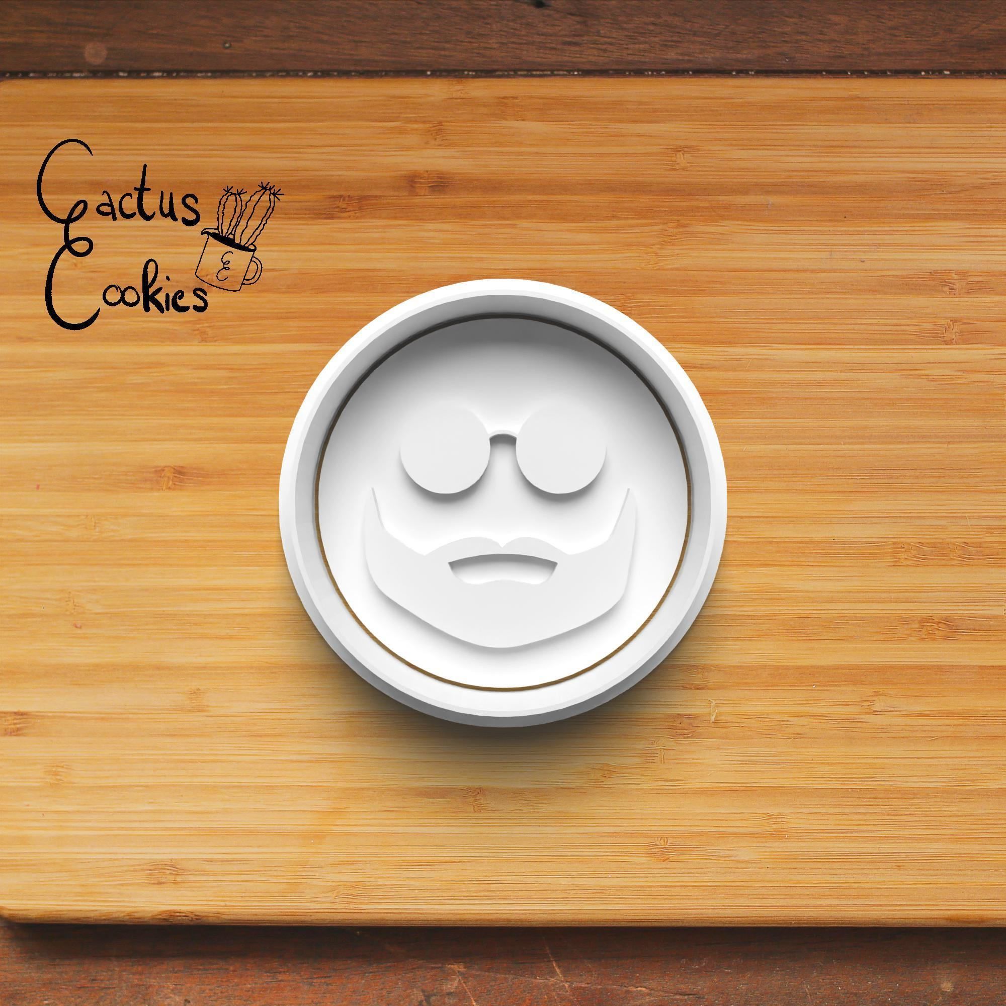 Beards Cookie Cutter Stl File for 3d Printer 0003 3D print model_3