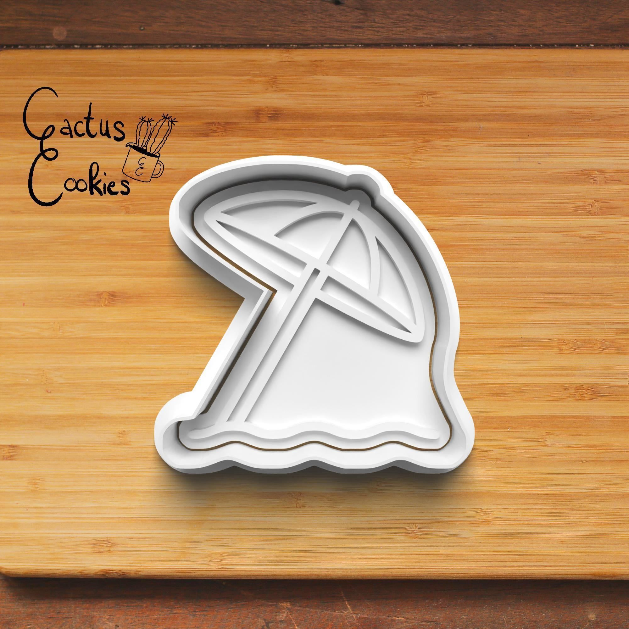 Beach Cookie Cutter Stl File for 3d Printer 0316 3D print model_2