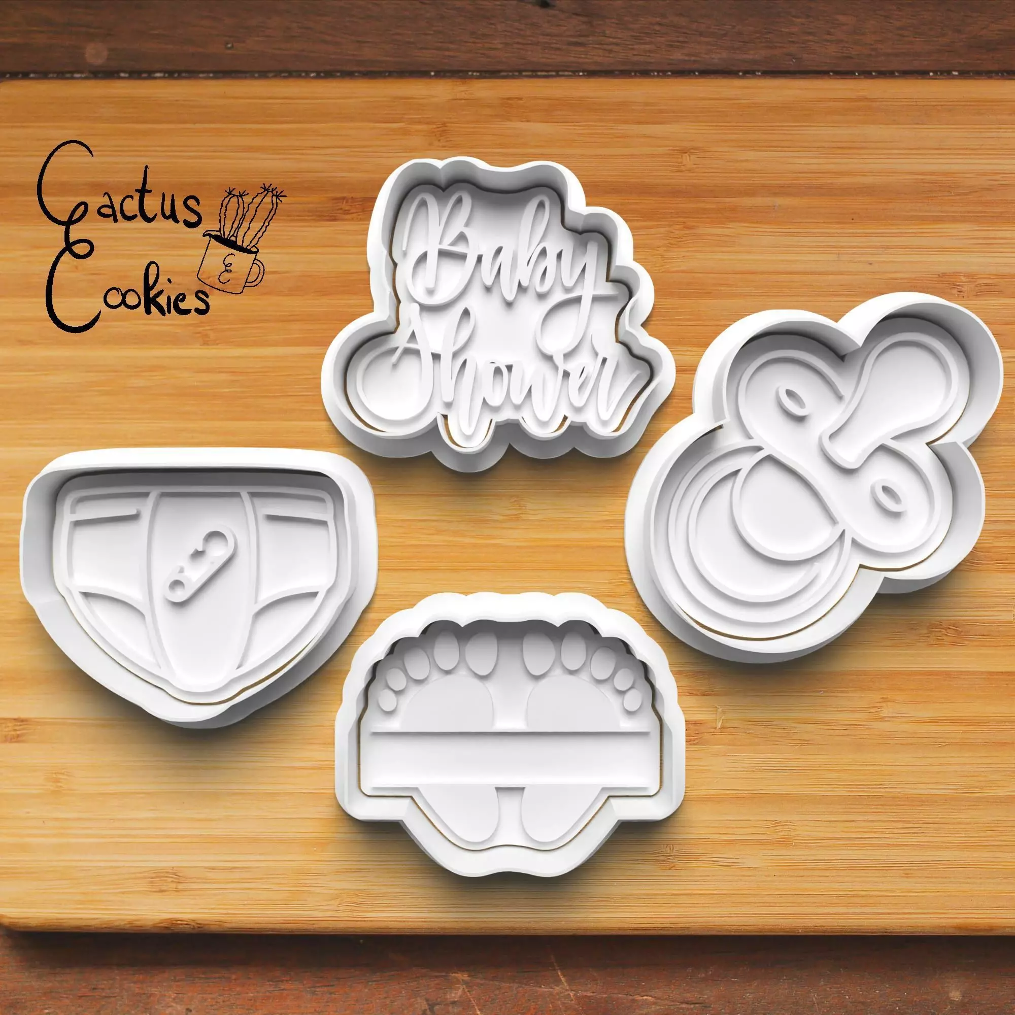 Baby Shower Cookie Cutter Stl File for 3d Printer 0460 3D print model_0