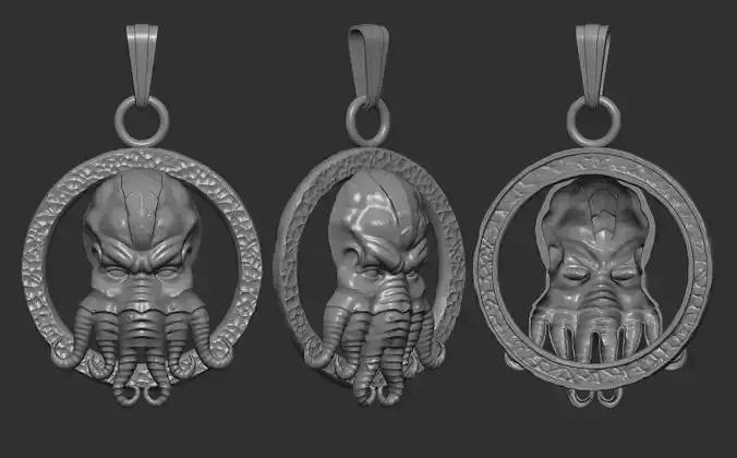 Cthulhu pendant