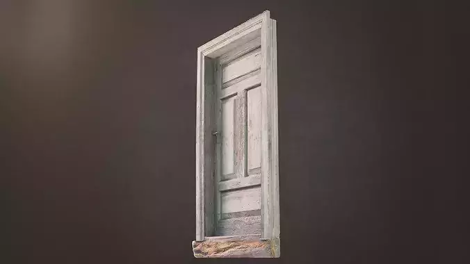 Rural door collection vol2  Low-poly 3D model 6