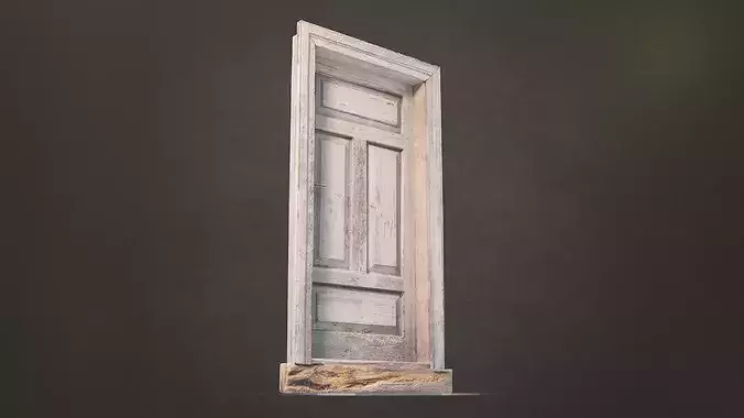Rural door collection vol2  Low-poly 3D model 4
