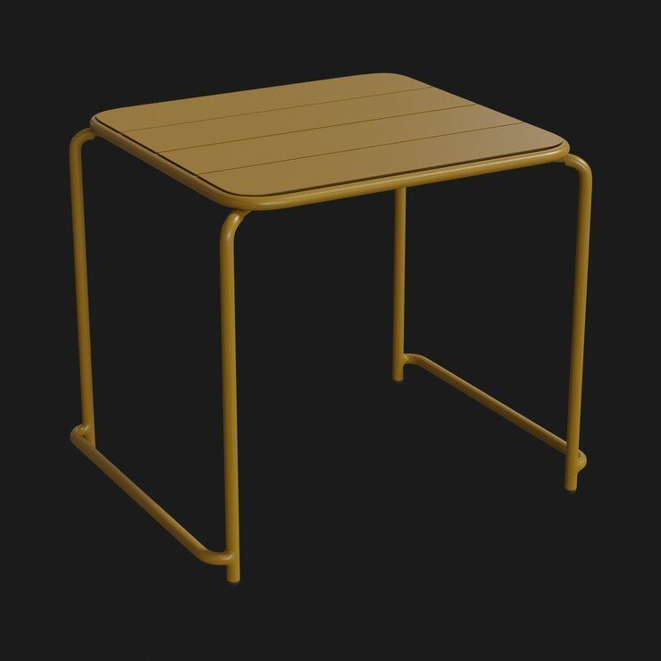 5 Realistic Small Children - coffe Tables 4K Low-poly 3D model_13