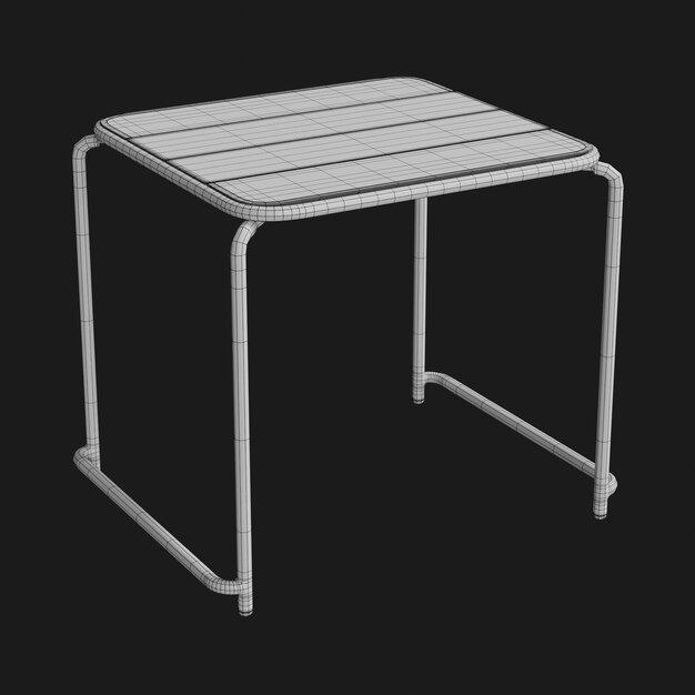 5 Realistic Small Children - coffe Tables 4K Low-poly 3D model_15