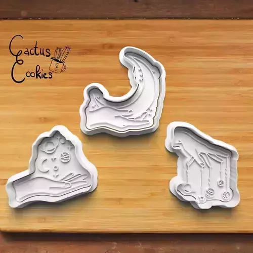 Astrology Cookie Cutter Stl File for 3d Printer 0395 3D print model Astrology Cookie Cutter Stl File for 3d Printer 0395 3D print model