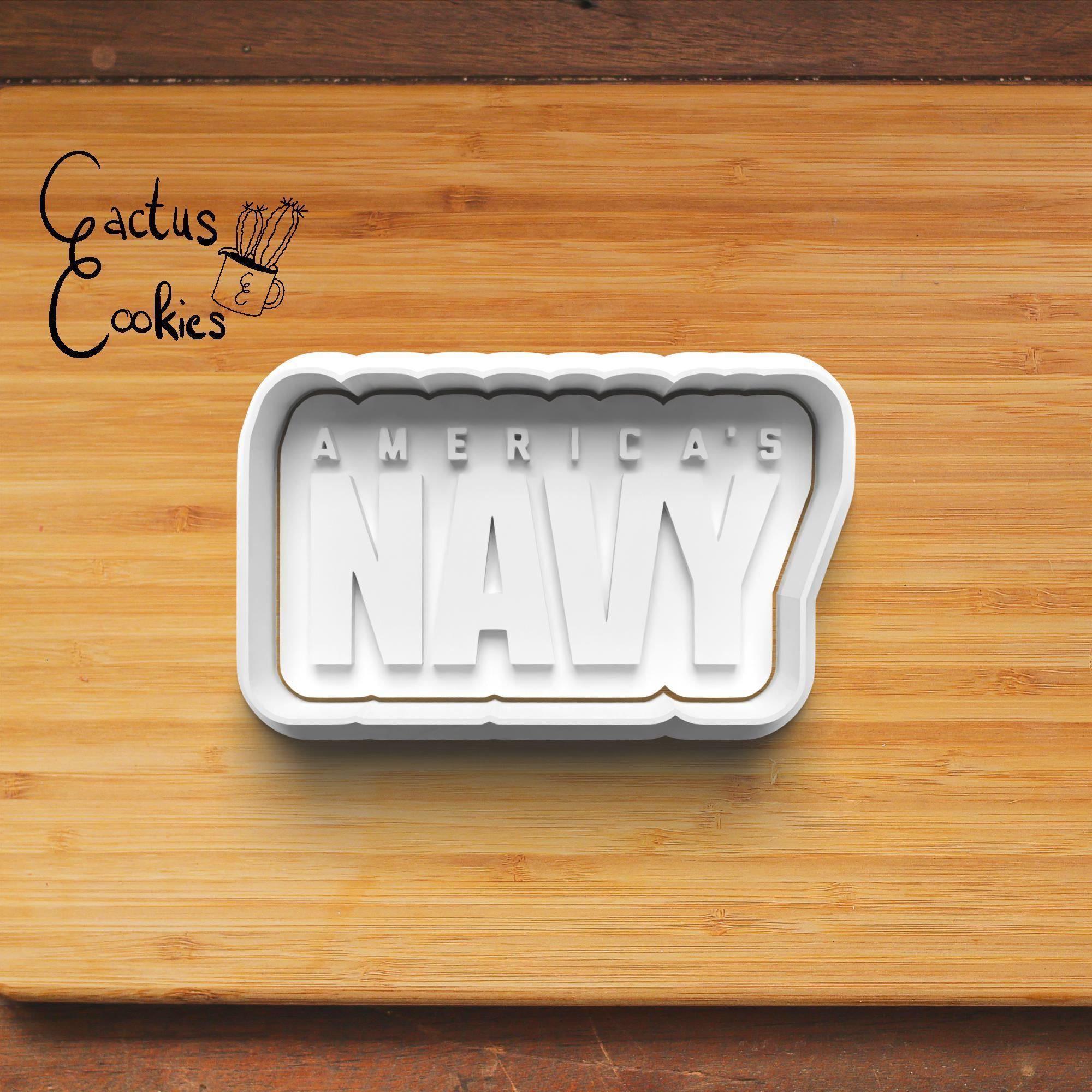 Army Navy Air Force Cookie Cutter Stl File for 3d Printer 0423 3D print model_4