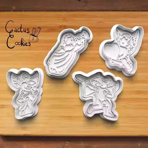 Angel Cookie Cutter Stl File for 3d Printer 0001