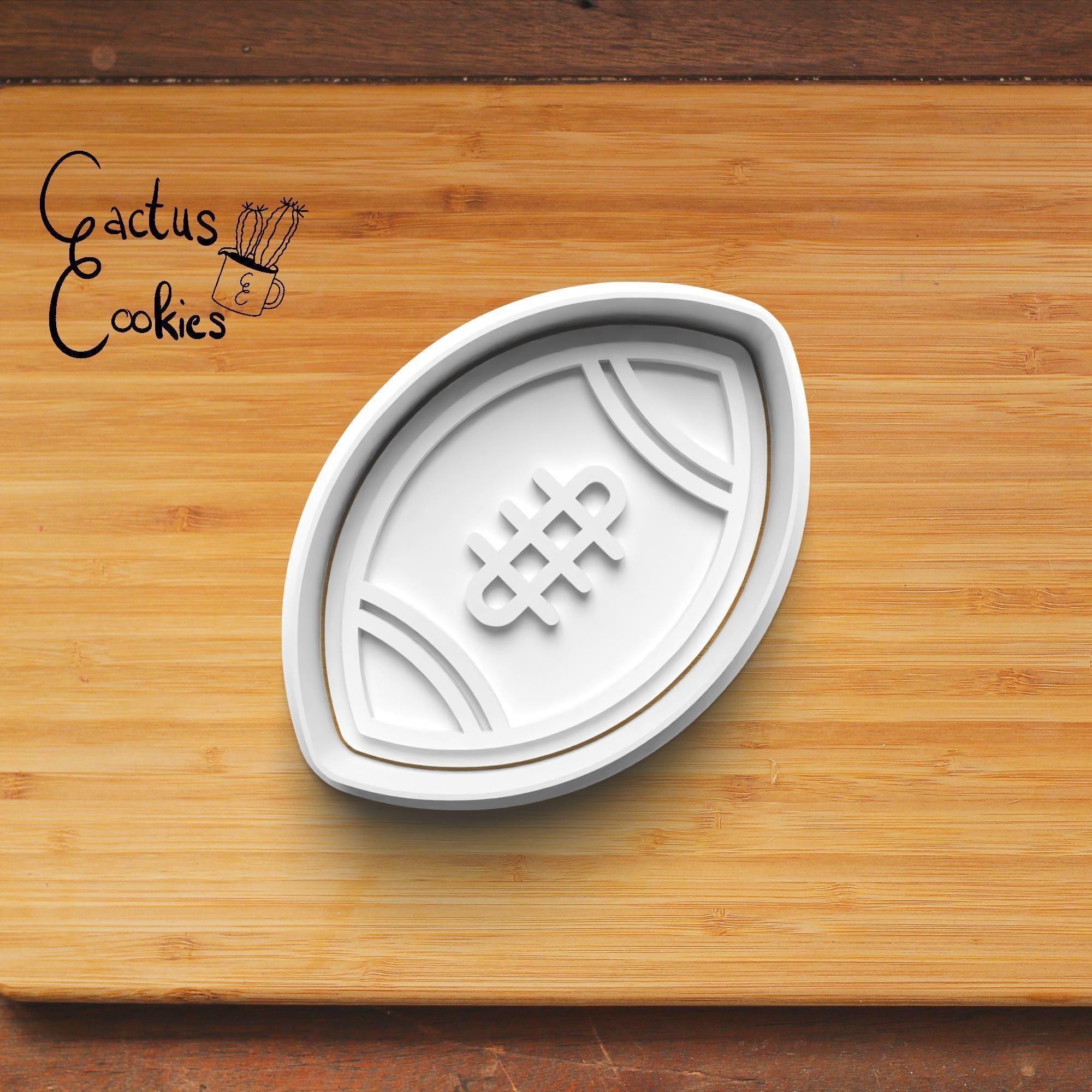American Football Cookie Cutter Stl File for 3d Printer 0365 3D print model_2