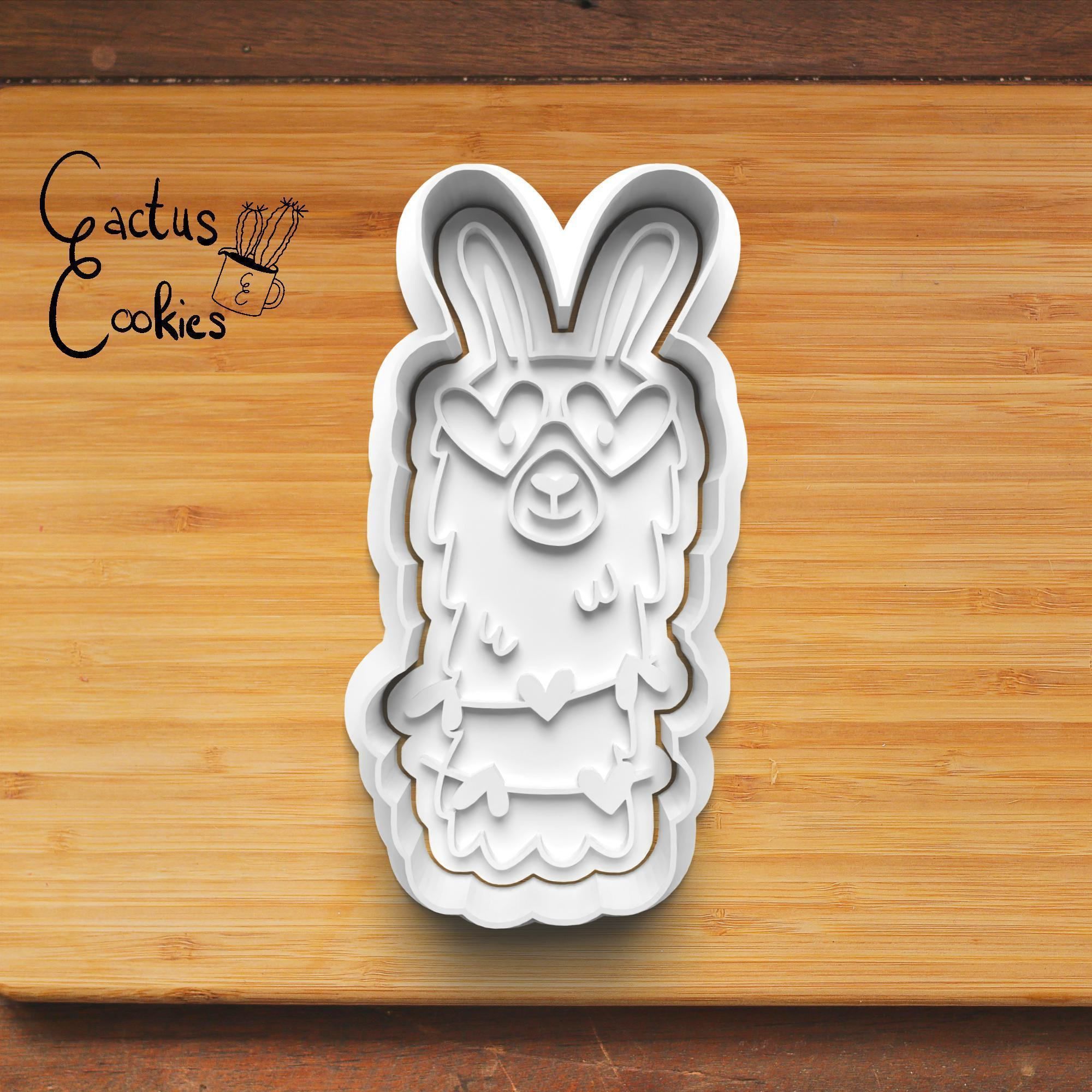 Alpaca Cookie Cutter Stl File for 3d Printer 0219 3D print model_3