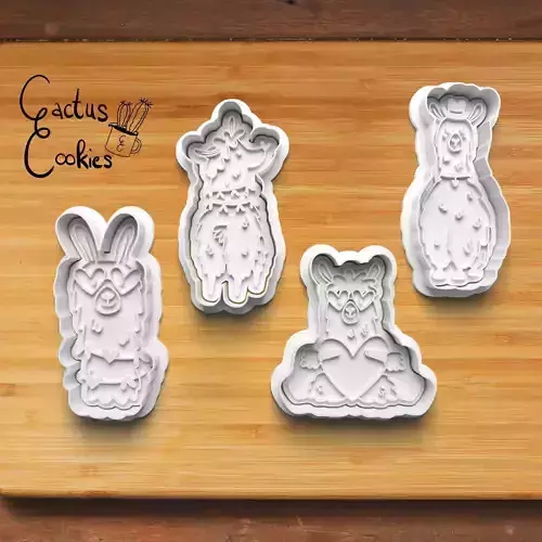 Alpaca Cookie Cutter Stl File for 3d Printer 0219 3D print model Alpaca Cookie Cutter Stl File for 3d Printer 0219 3D print model