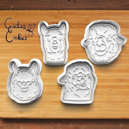 Alpaca Cookie Cutter Stl File for 3d Printer 0202 3D print model