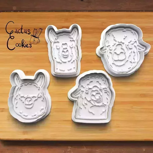 Alpaca Cookie Cutter Stl File for 3d Printer 0202 3D print model