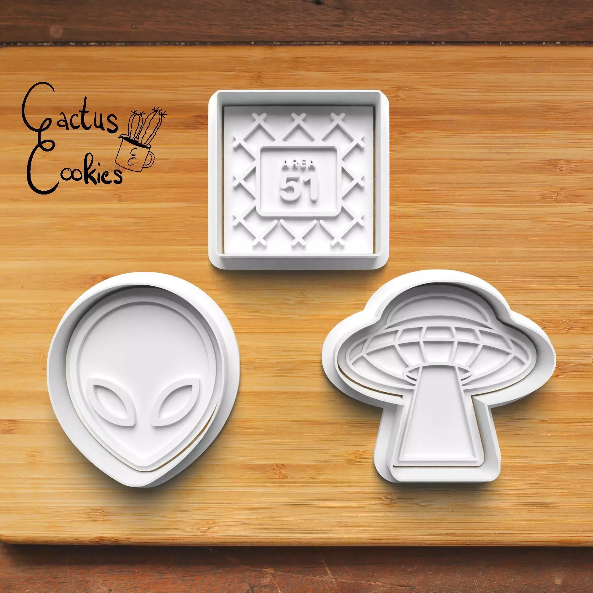 Alien Ufo Cookie Cutter Stl File for 3d Printer 0435 3D print model_0