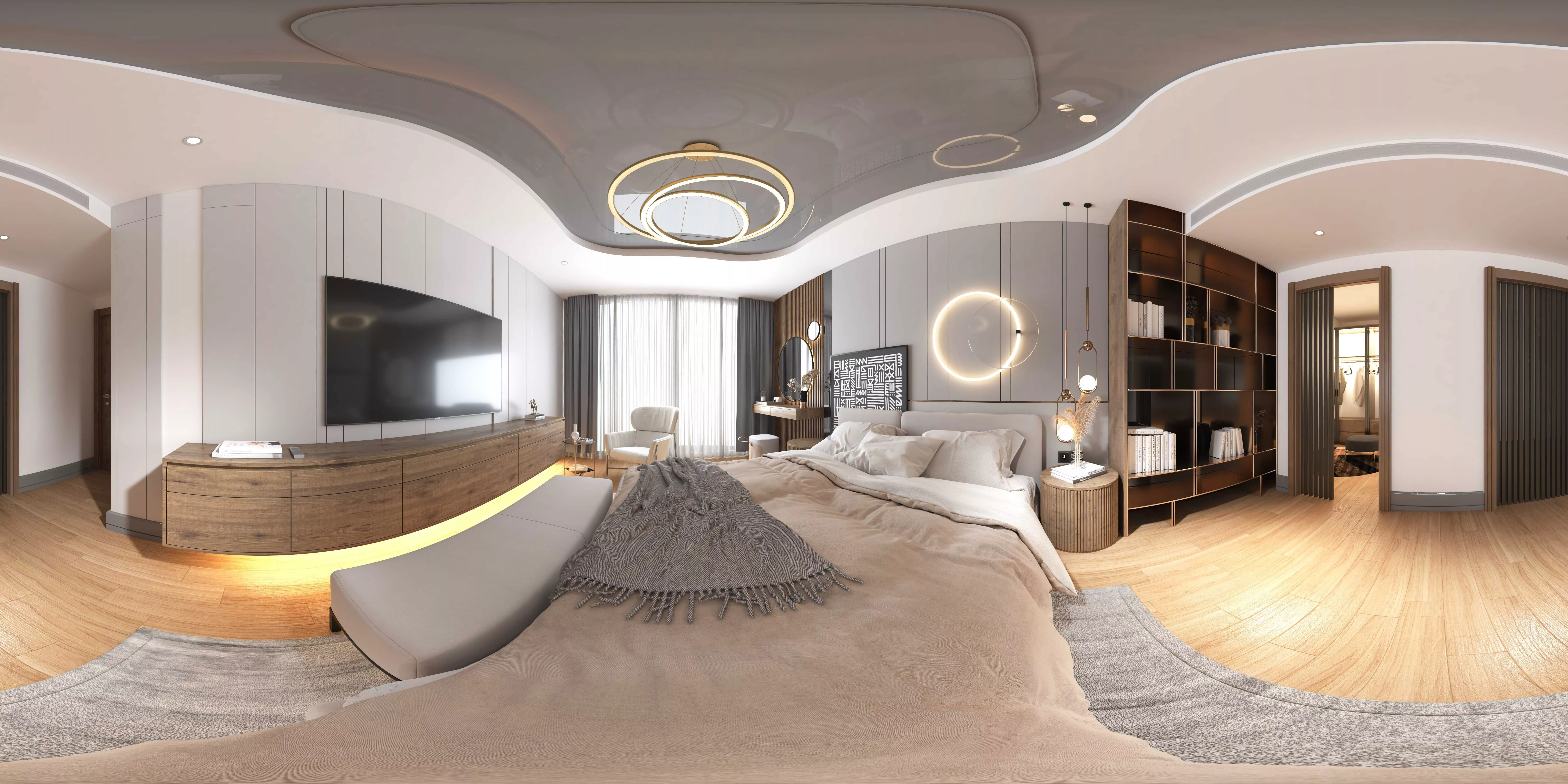 INTERIOR HOME DESIGN FULL 360 VIEW Low-poly 3D model