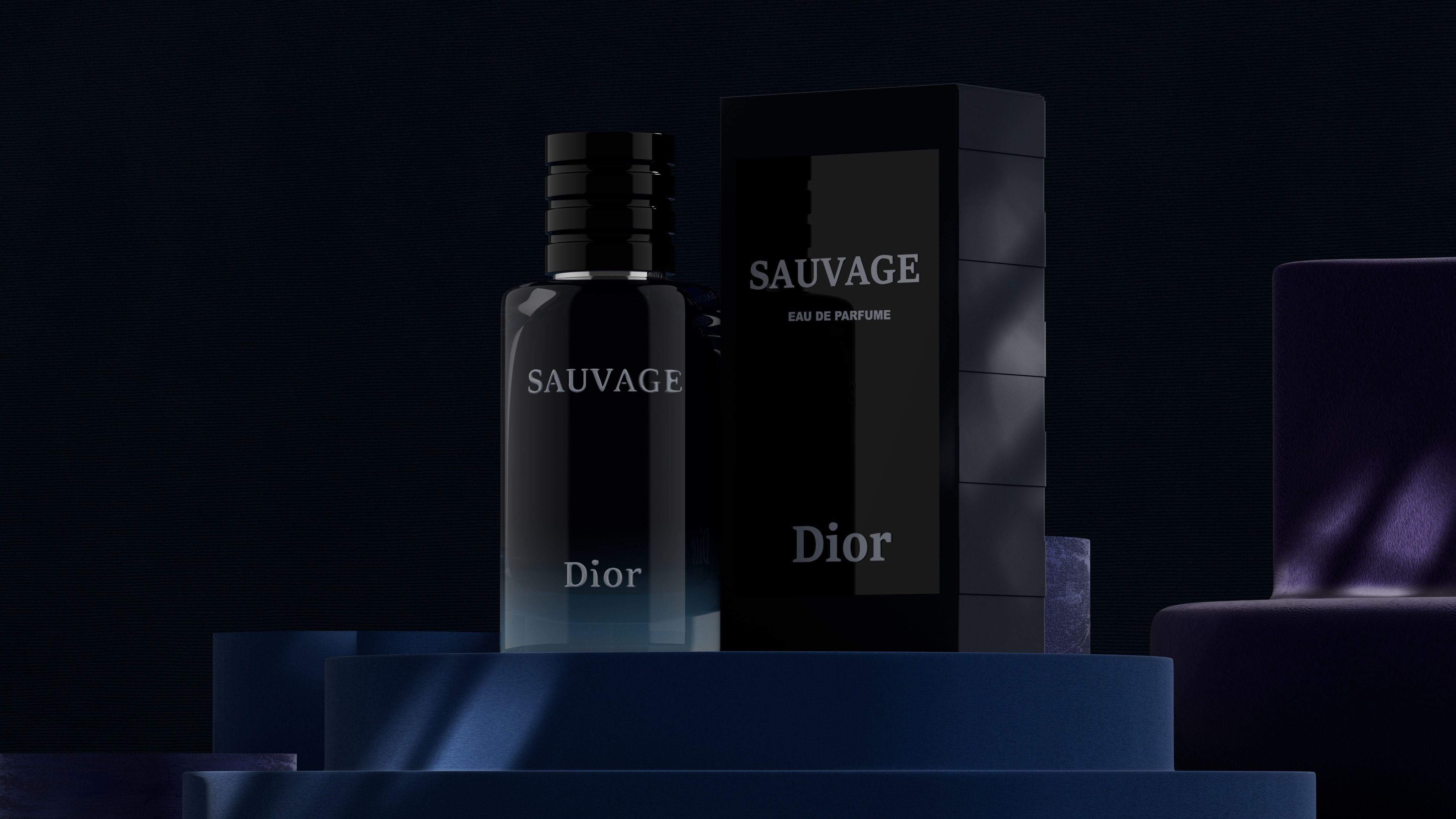 Dior Sauvage Parfume 3D model_1