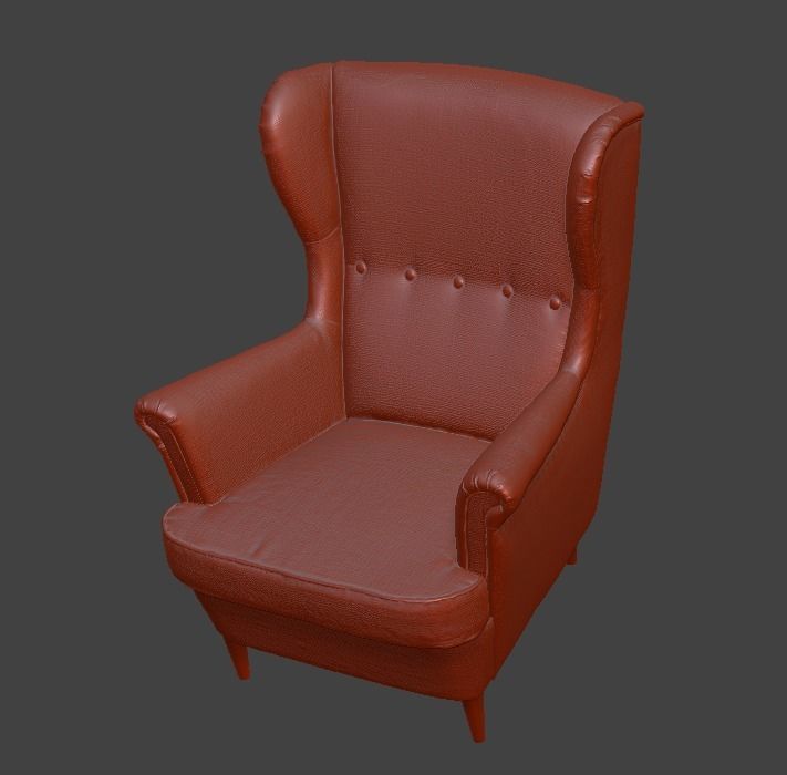 armchair ikea 3D print model_1