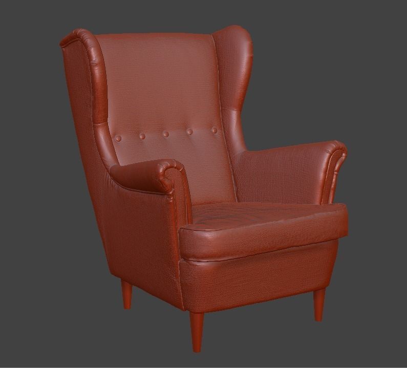 armchair ikea 3D print model_13