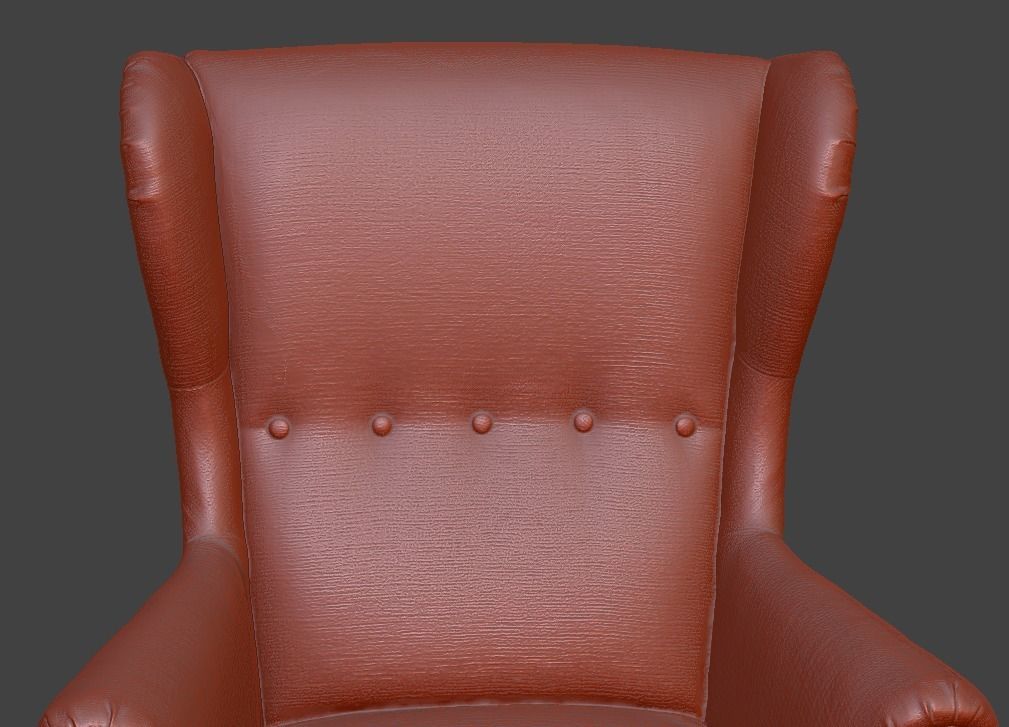 armchair ikea 3D print model_15