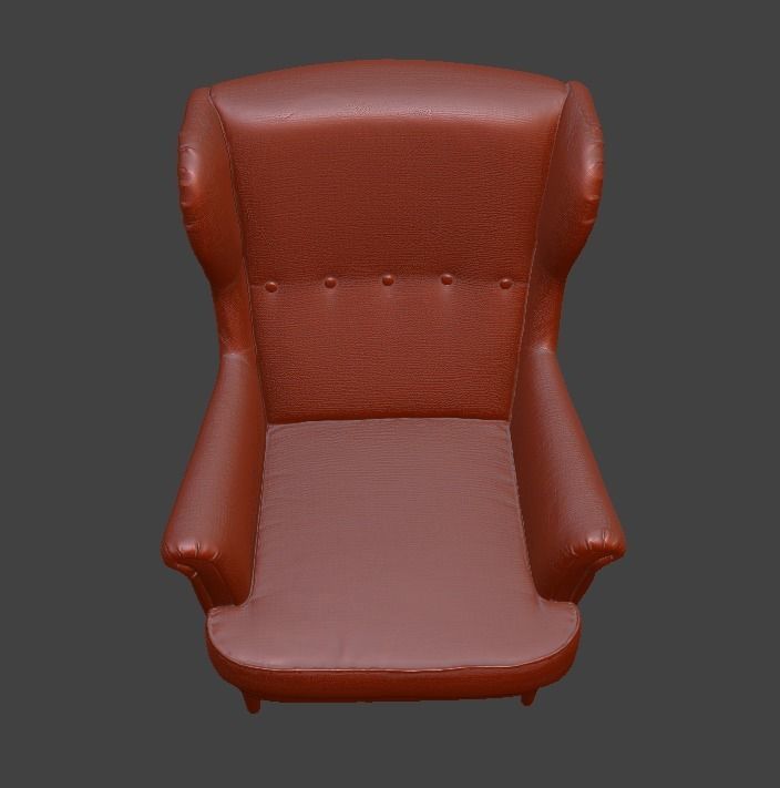 armchair ikea 3D print model_21
