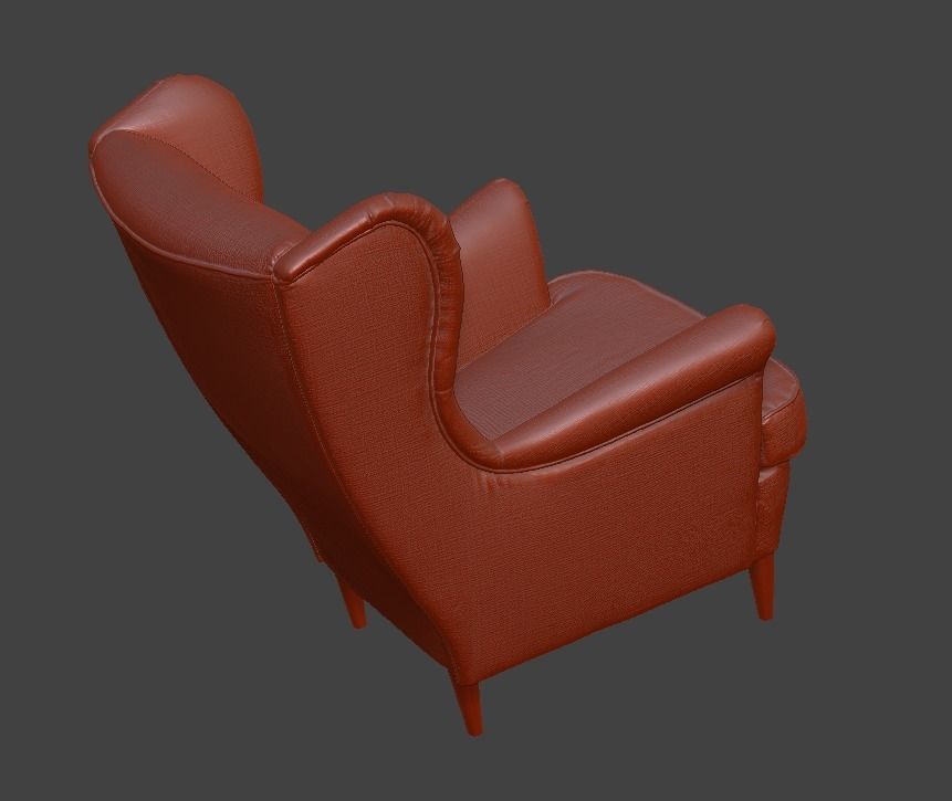 armchair ikea 3D print model_10