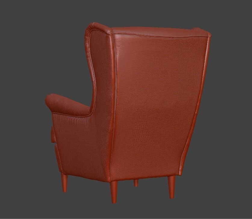 armchair ikea 3D print model_7