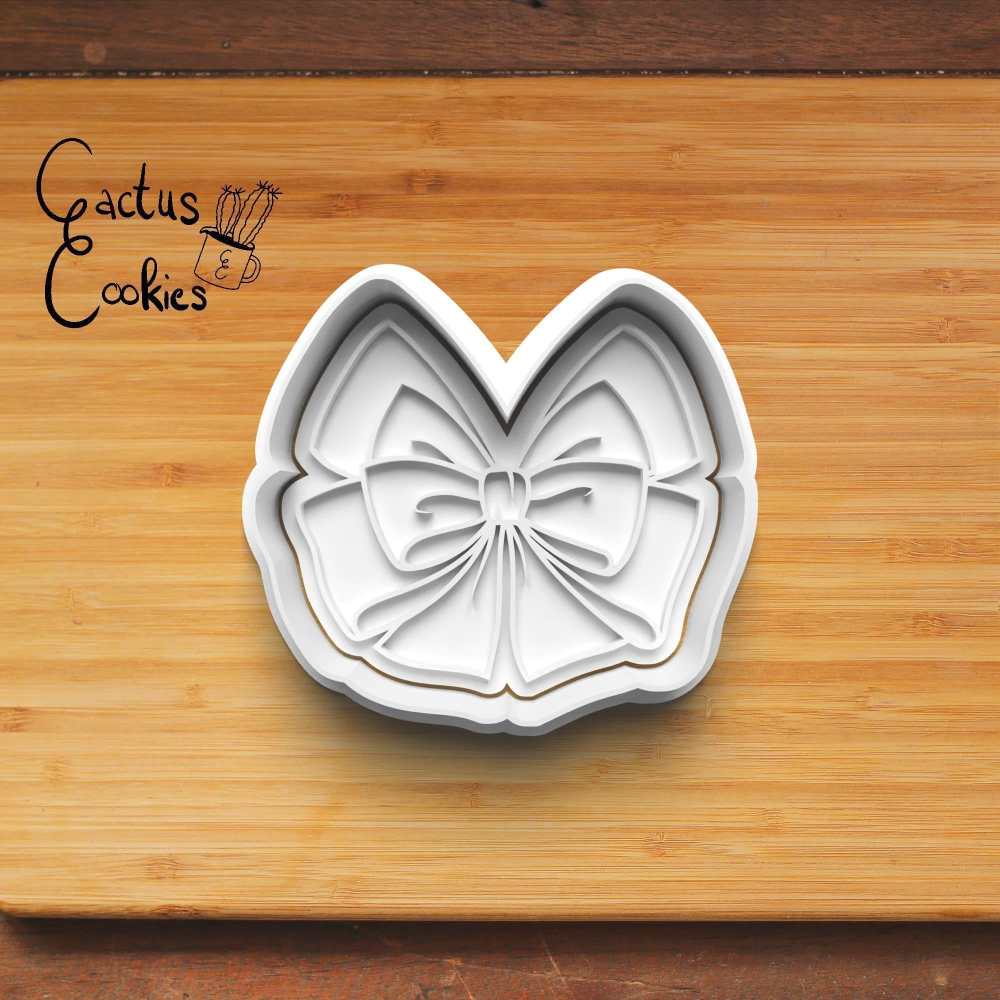 Christmas Bow Cookie Cutter Stl File for 3d Printer 0474 3D print model_4