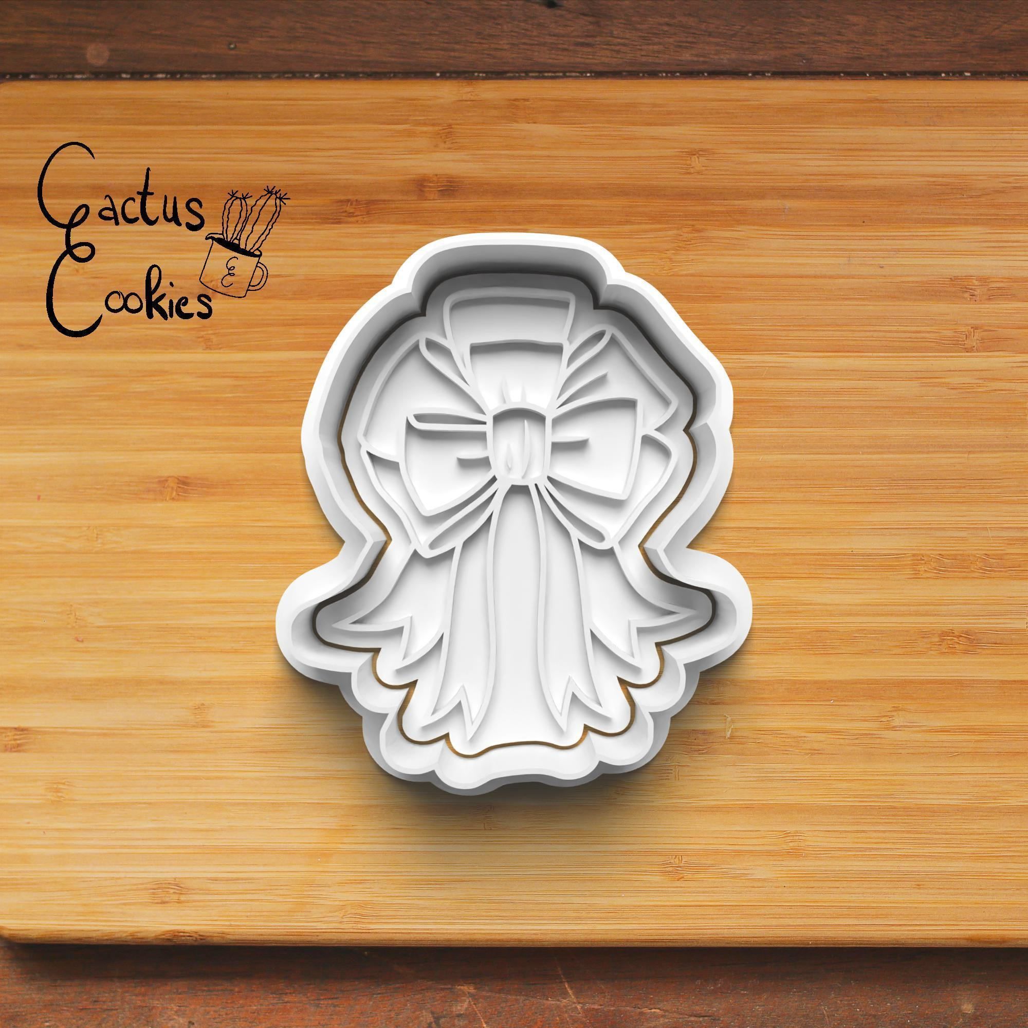 Christmas Bow Cookie Cutter Stl File for 3d Printer 0474 3D print model_2