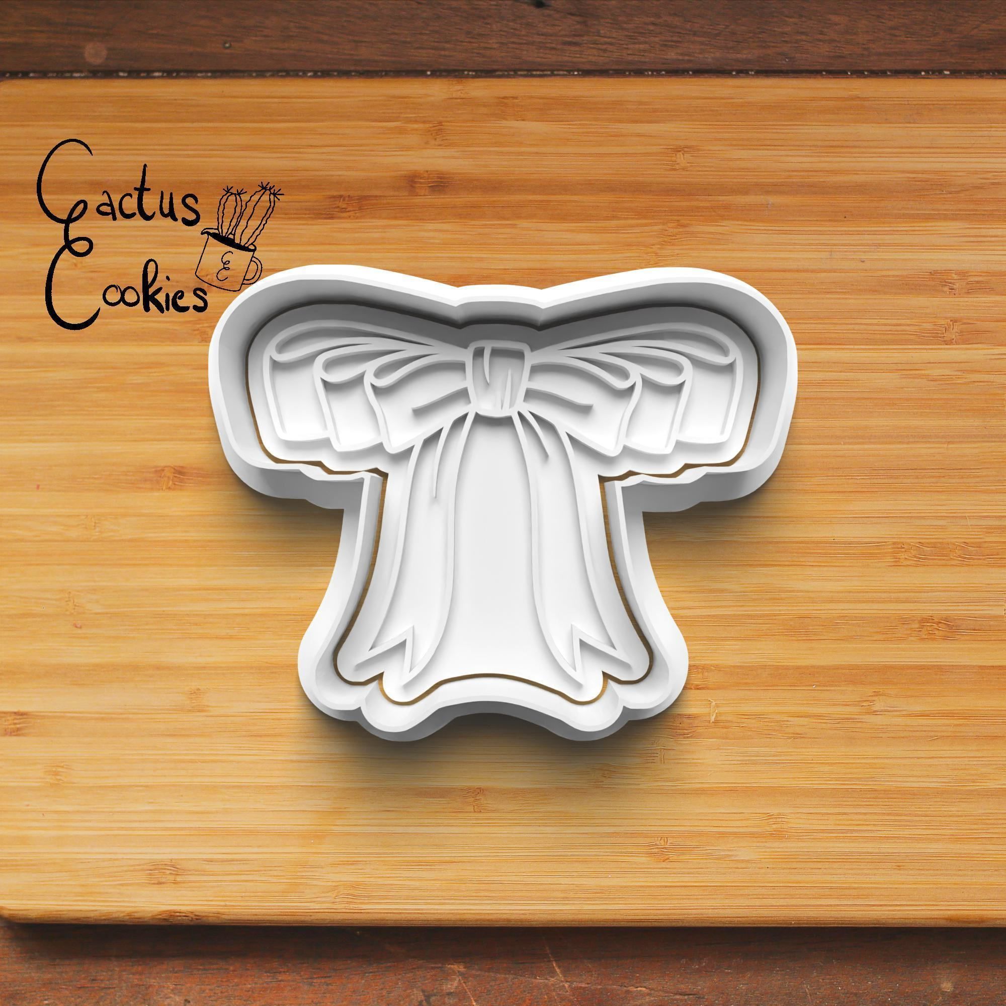 Christmas Bow Cookie Cutter Stl File for 3d Printer 0474 3D print model_5