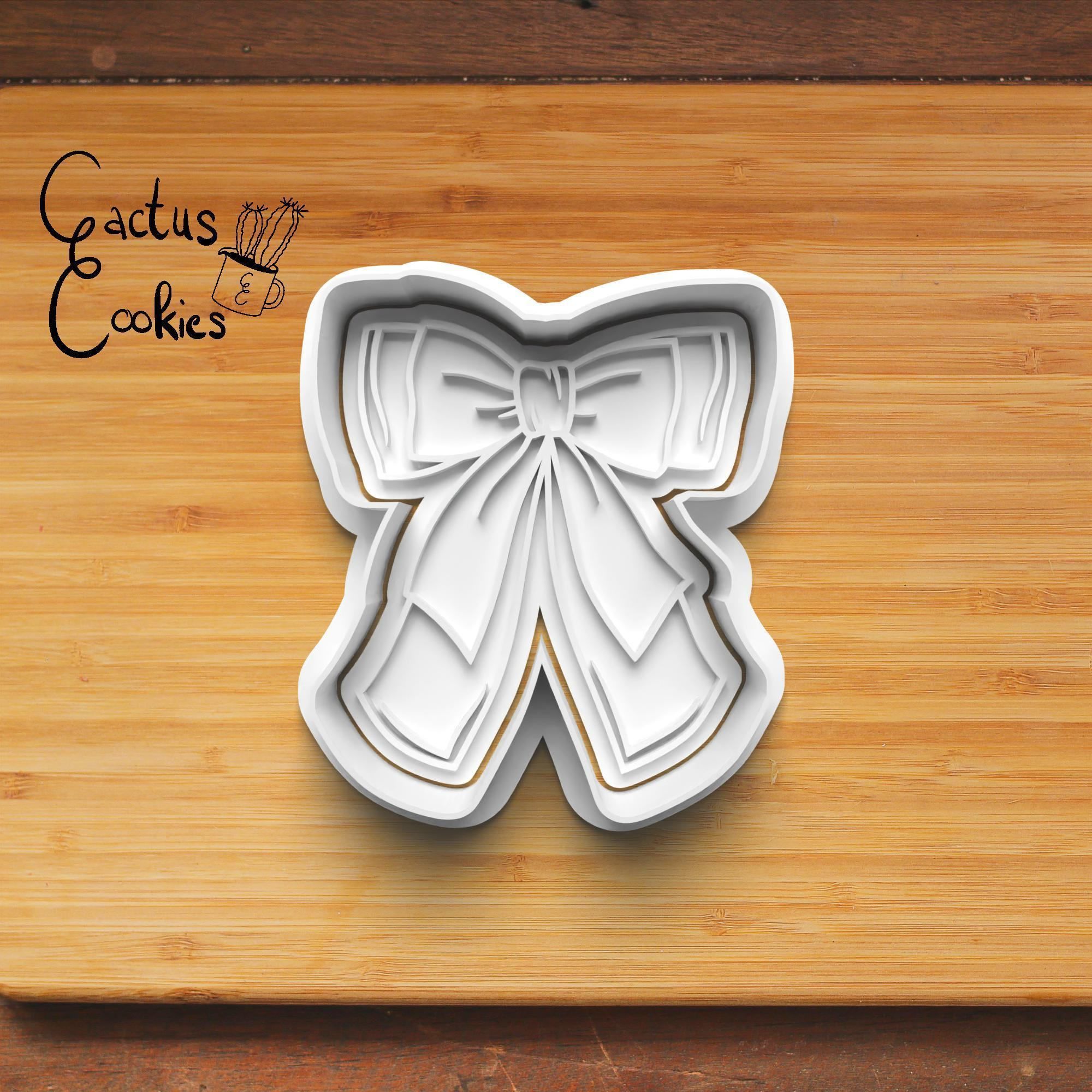 Christmas Bow Cookie Cutter Stl File for 3d Printer 0474 3D print model_3