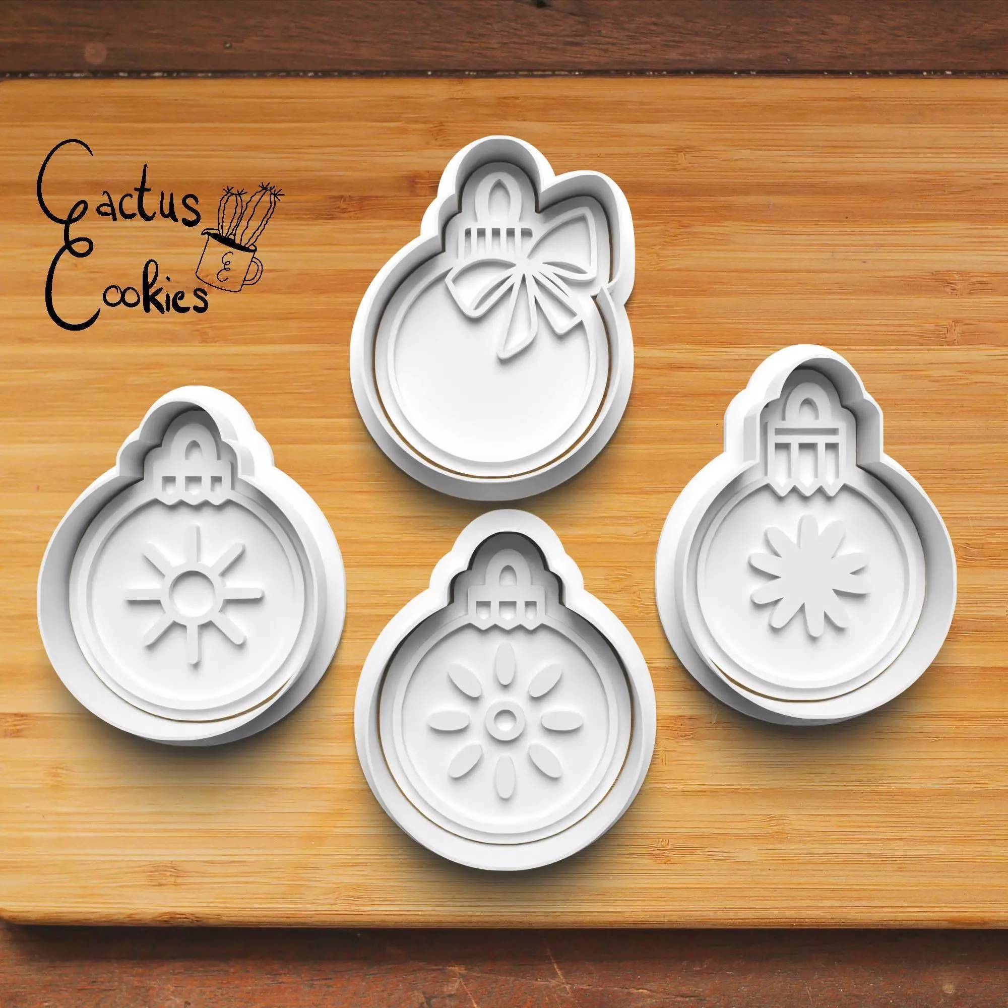 Christmas Baubles Cookie Cutter Stl File for 3d Printer 0462 3D print model_0