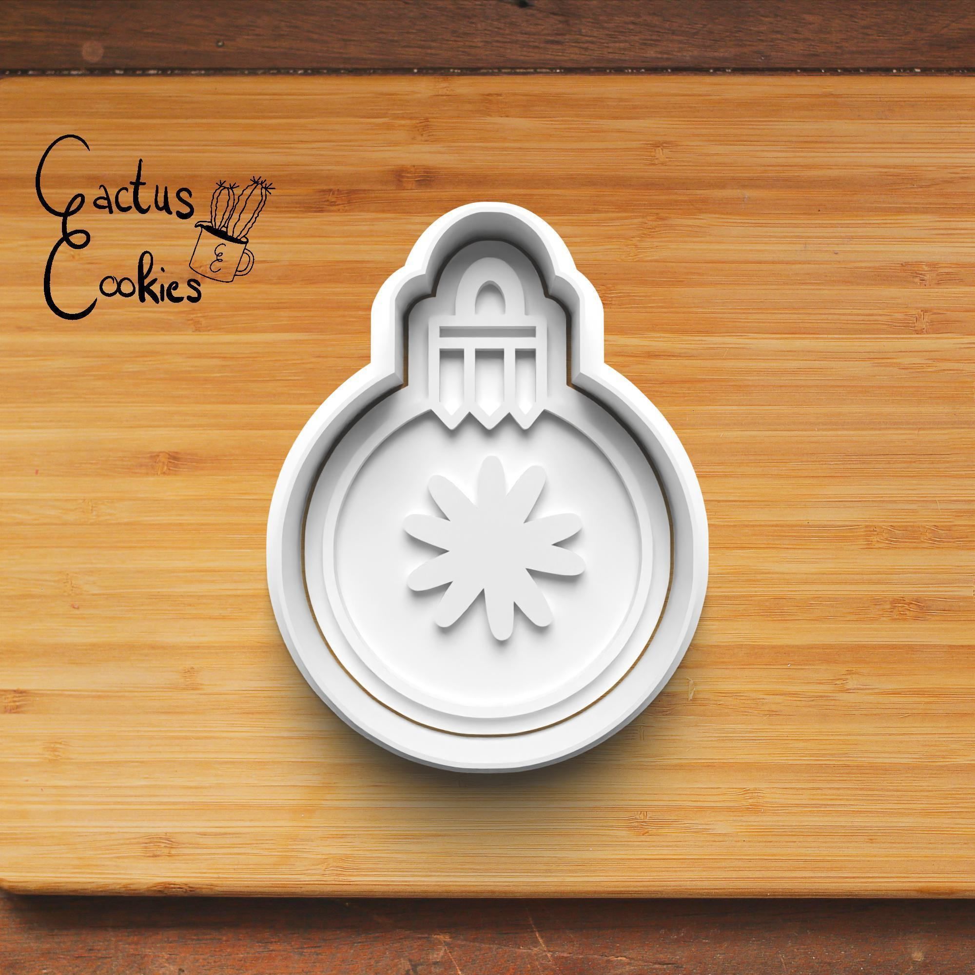 Christmas Baubles Cookie Cutter Stl File for 3d Printer 0462 3D print model_4