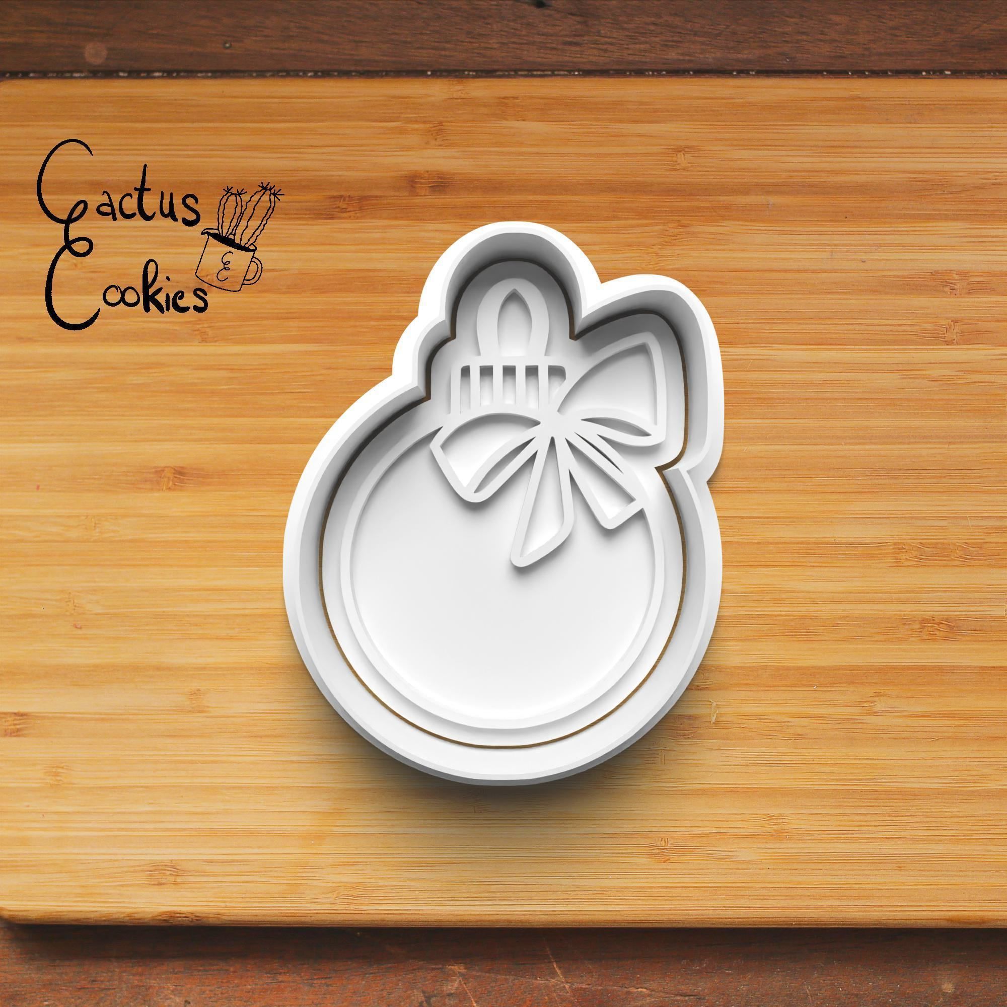 Christmas Baubles Cookie Cutter Stl File for 3d Printer 0462 3D print model_2