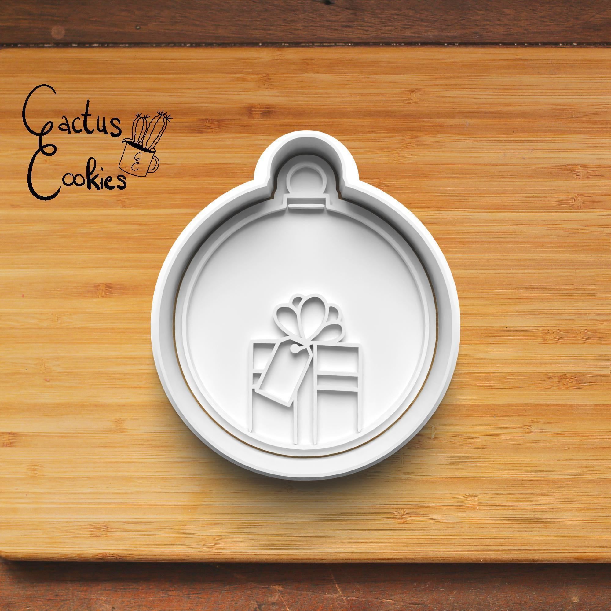 Christmas Baubles Cookie Cutter Stl File for 3d Printer 0010 3D print model_4