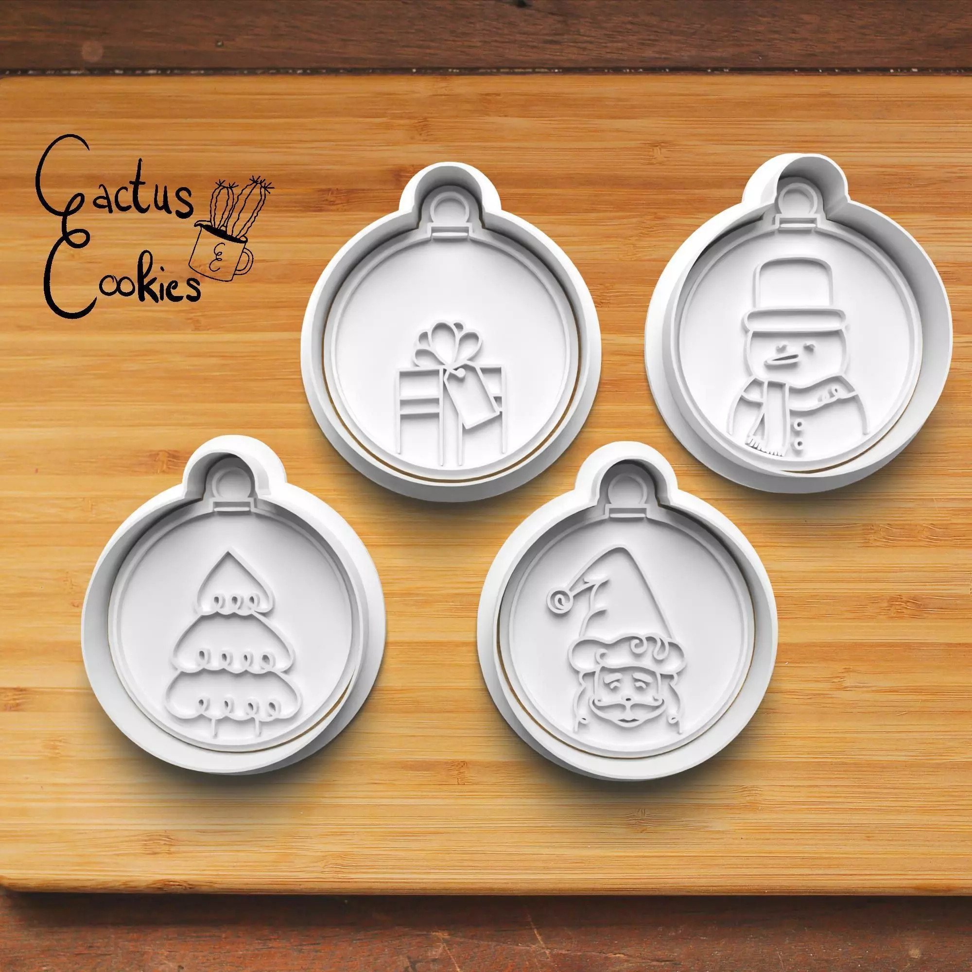 Christmas Baubles Cookie Cutter Stl File for 3d Printer 0010 3D print model_0