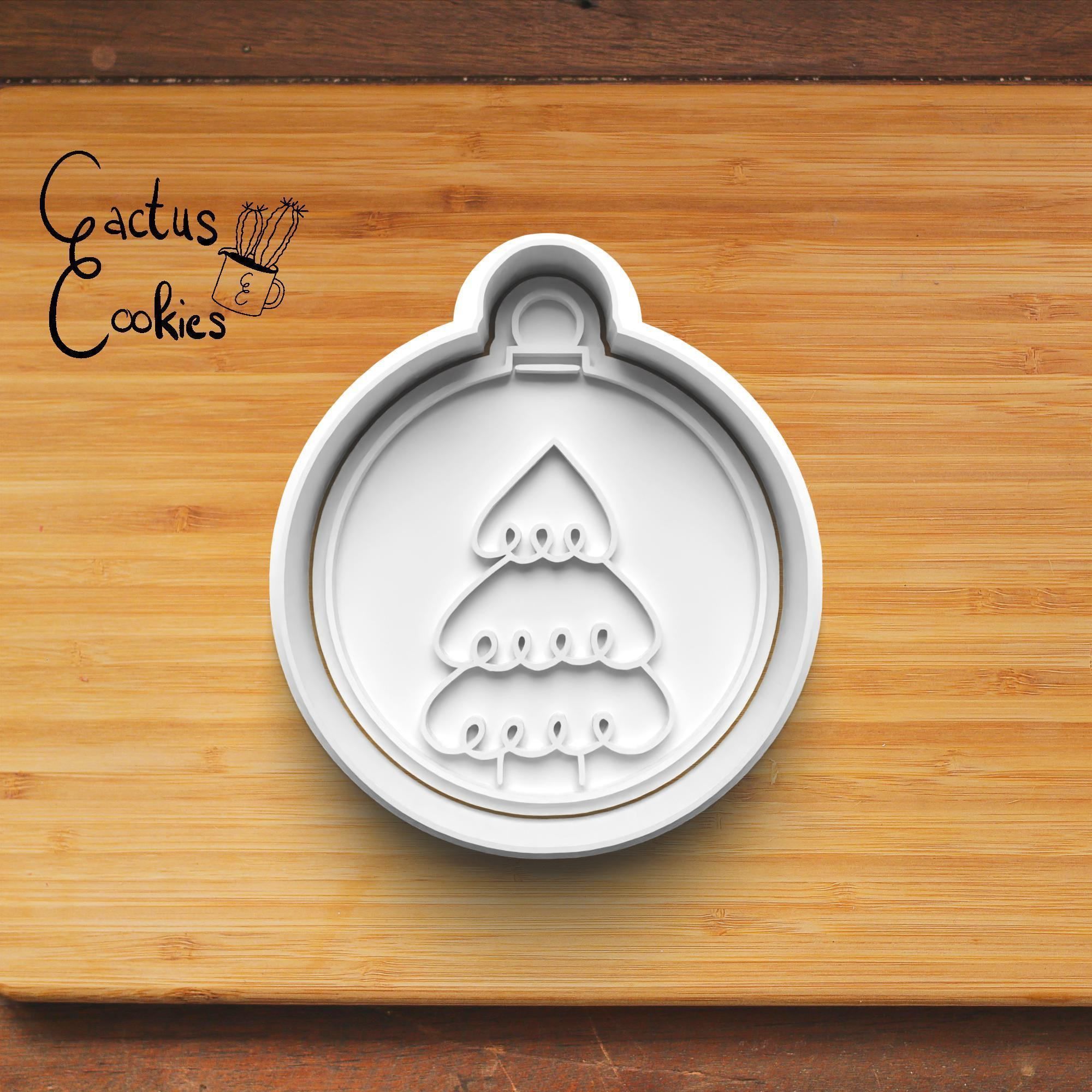 Christmas Baubles Cookie Cutter Stl File for 3d Printer 0010 3D print model_2