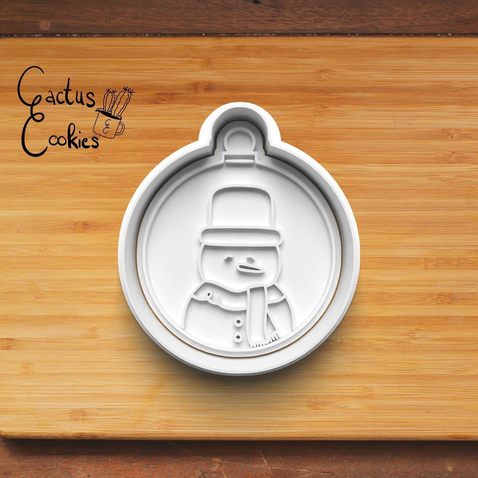 Christmas Baubles Cookie Cutter Stl File for 3d Printer 0010 3D print model_3