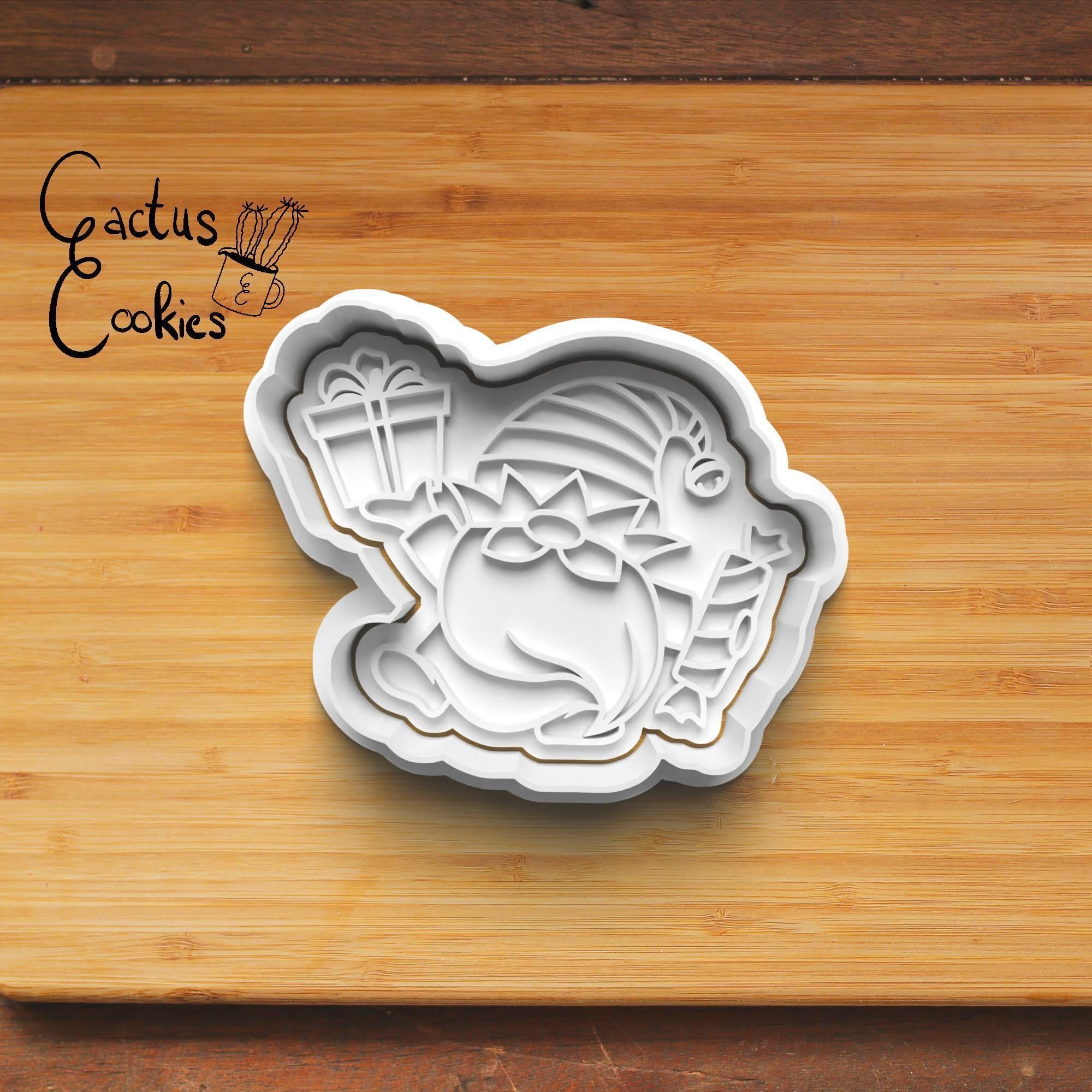 Christmas Gnome Cookie Cutter Stl File for 3d Printer 0473 3D print model_2