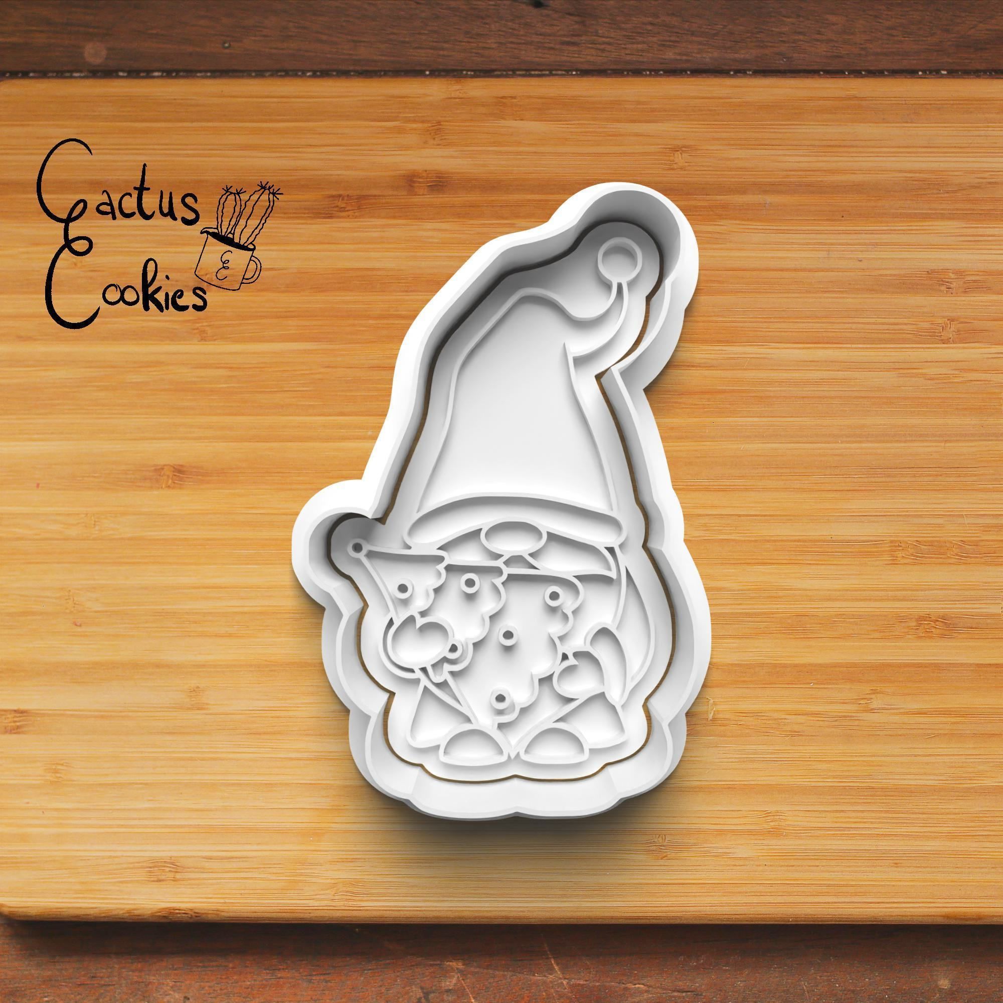 Christmas Gnome Cookie Cutter Stl File for 3d Printer 0473 3D print model_4