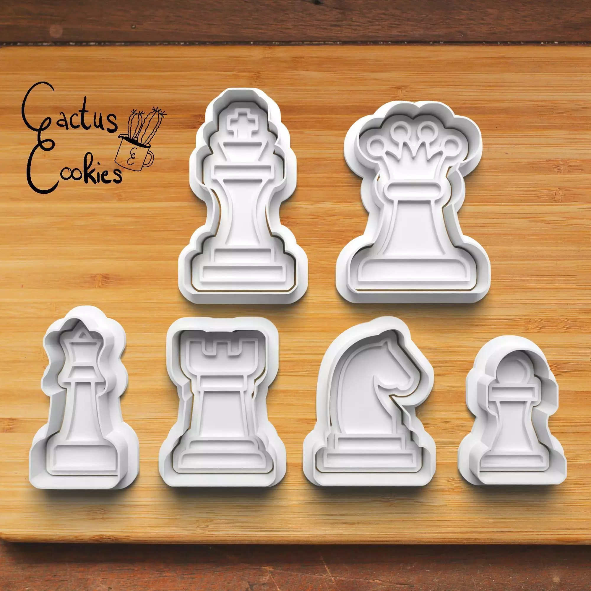 Chess Cookie Cutter Stl File for 3d Printer 0205 3D print model_0