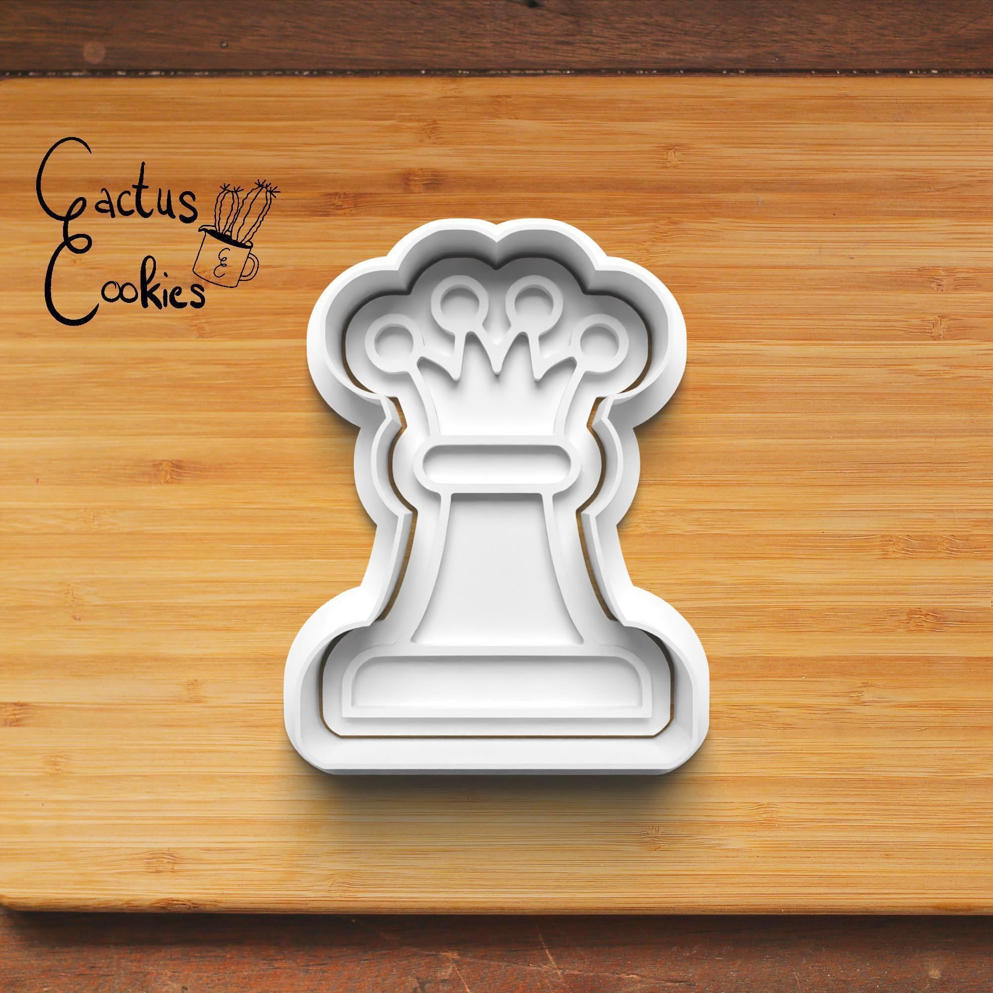Chess Cookie Cutter Stl File for 3d Printer 0205 3D print model_6