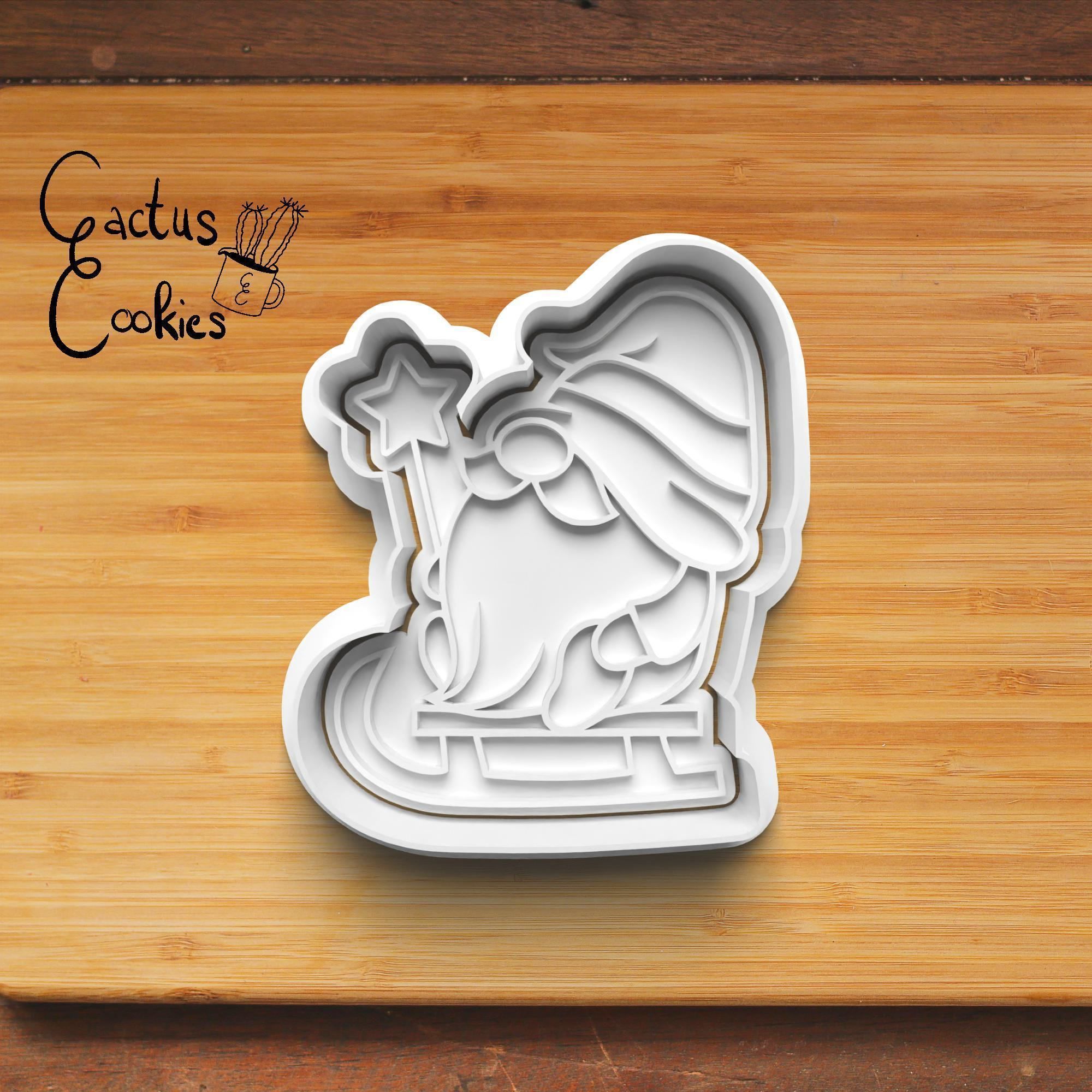 Christmas Gnome Cookie Cutter Stl File for 3d Printer 0027 3D print model_2